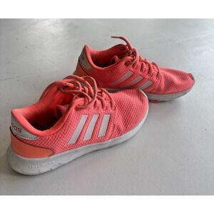 Adidas Women's Essentials Cloudfoam Shoes Legend Ink Neon Pink Size 6.5